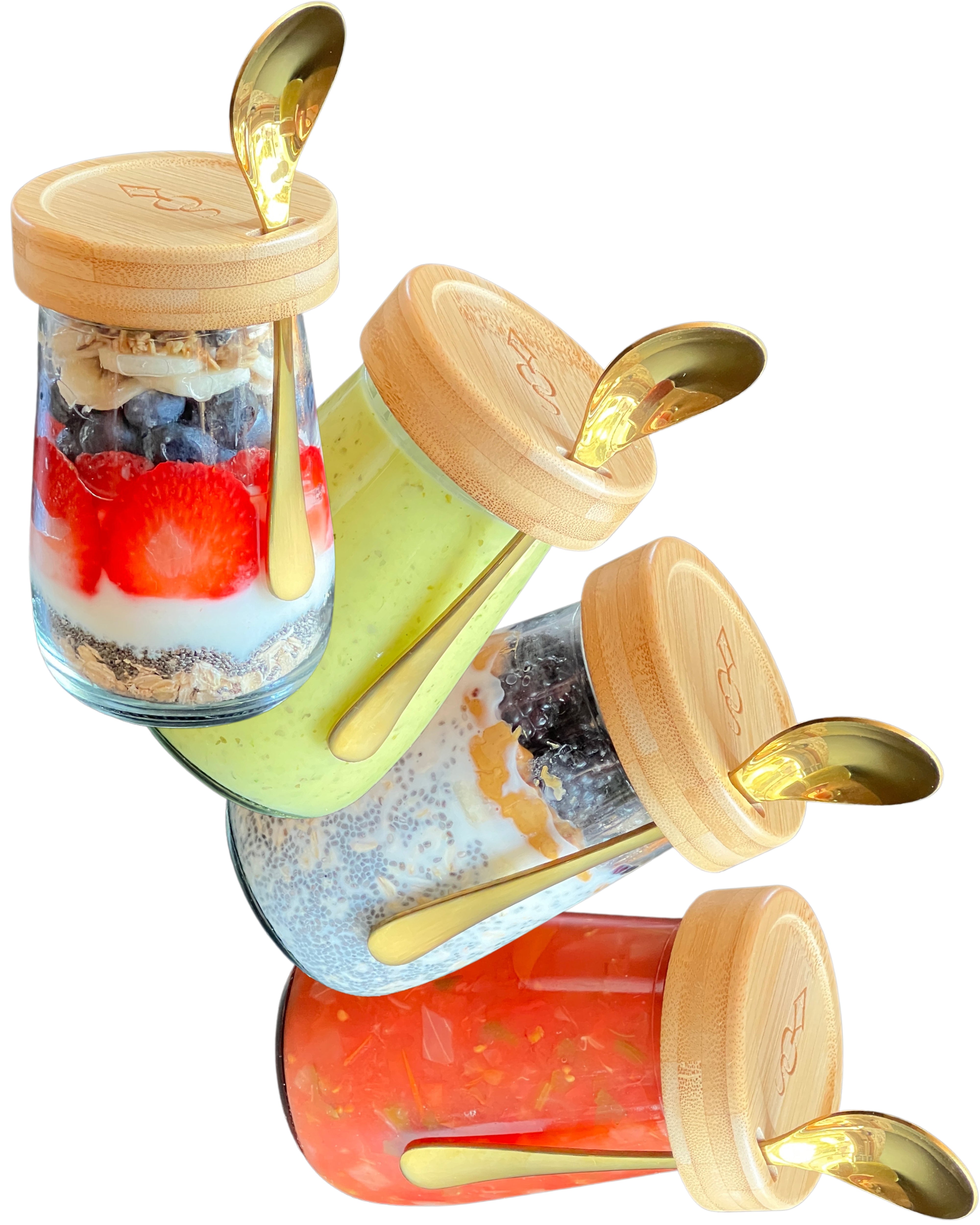 Containers for fashion overnight oats